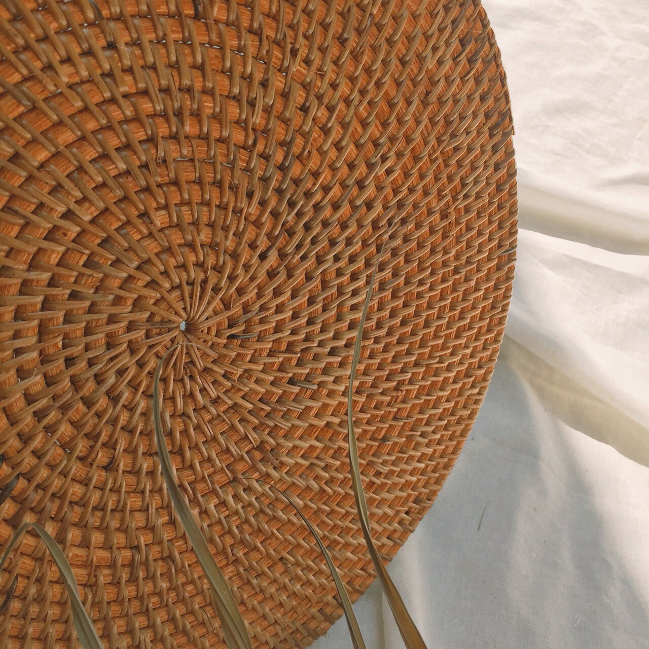 Honey Round Rattan Placemats