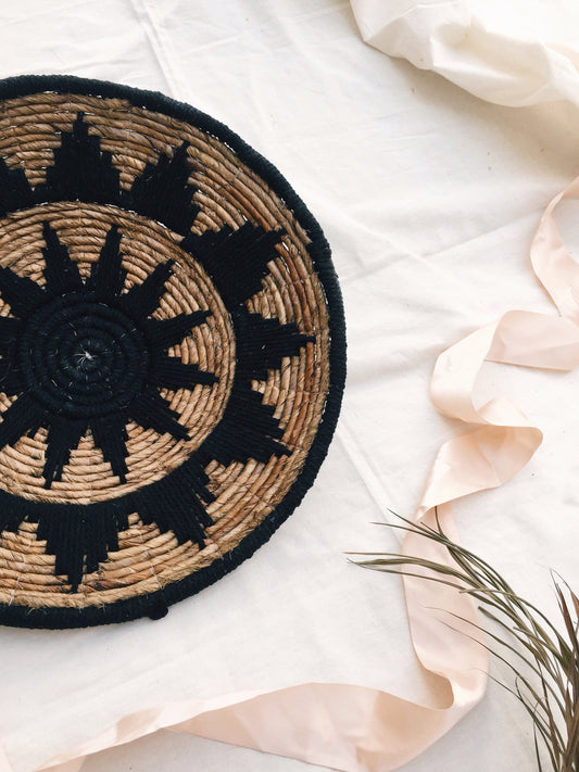 Black Weave Star Wall Decor