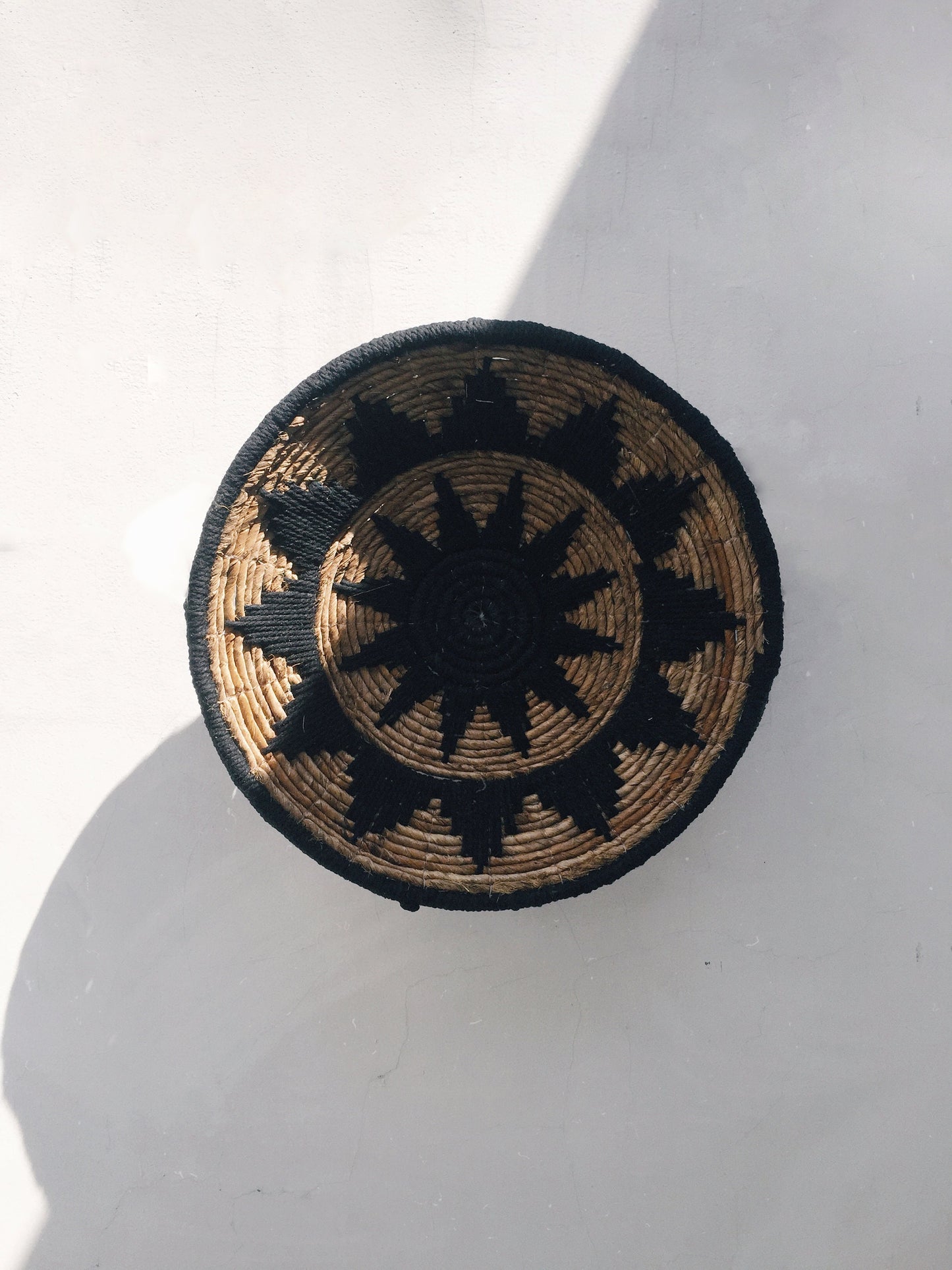 Black Weave Star Wall Decor