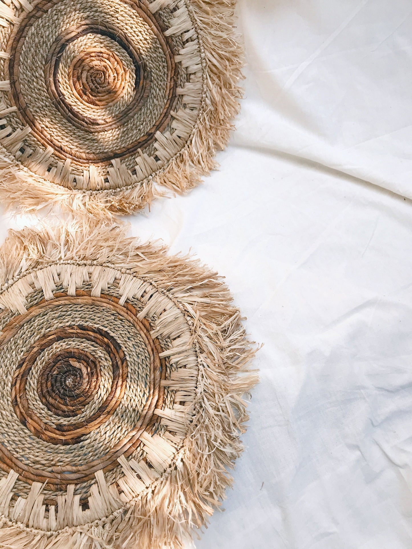 Bohemian Banana Bark Fringe Wall Decor