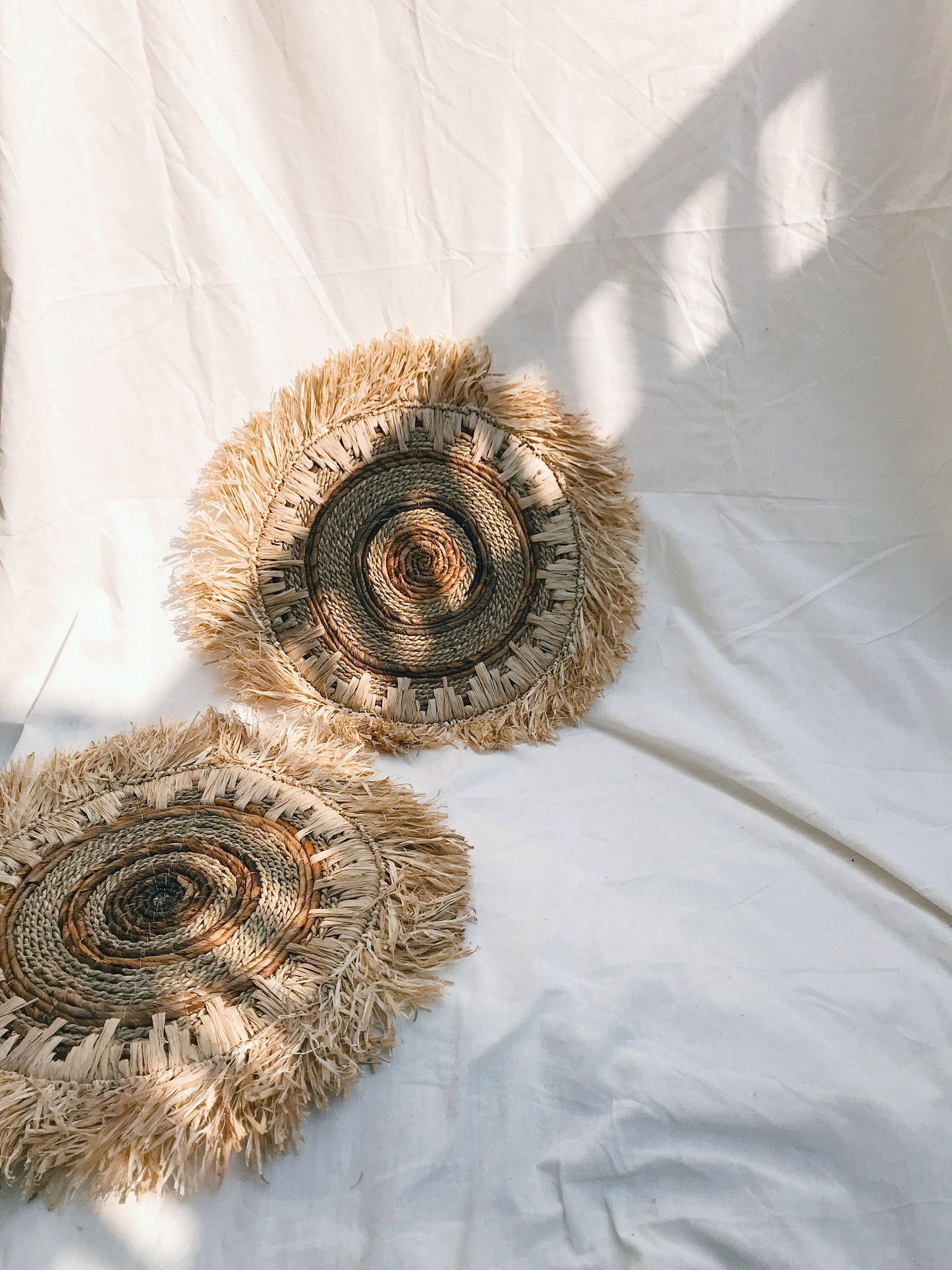 Bohemian Banana Bark Fringe Wall Decor
