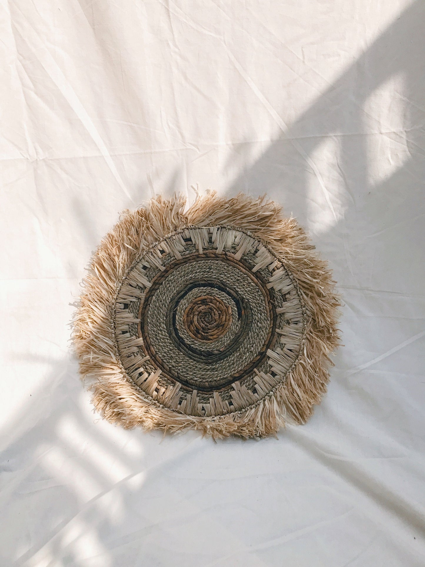 Bohemian Banana Bark Fringe Wall Decor