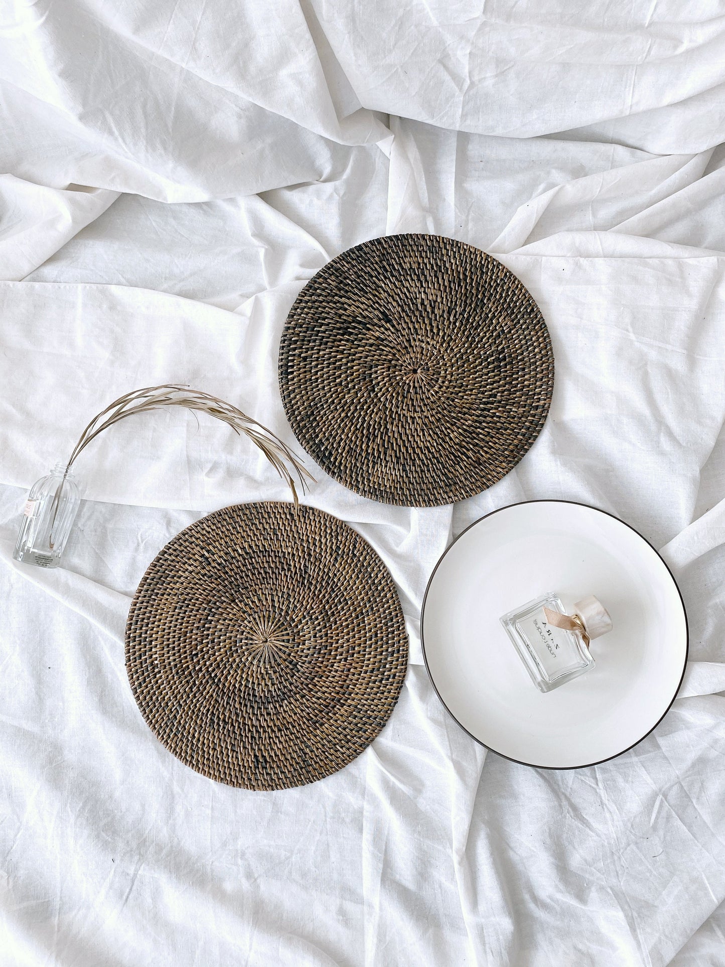 Dark Brown Rattan Placemats