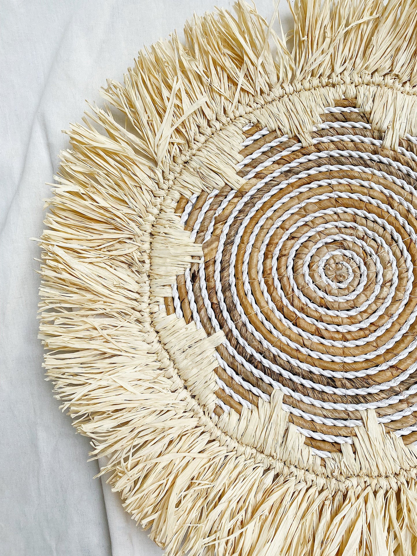 Twist Bleach Fringe Wall Decor