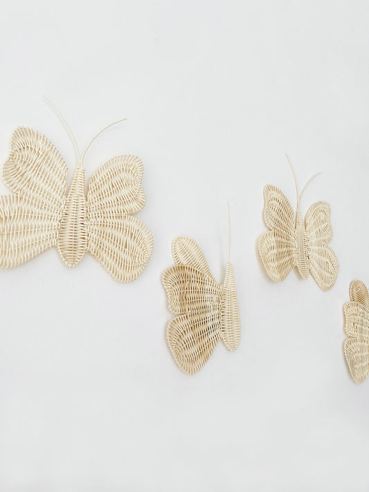 Set of 2 Butterfly Rattan