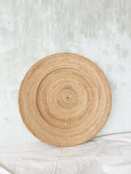 Big Round Plate Rattan Wall Decoration