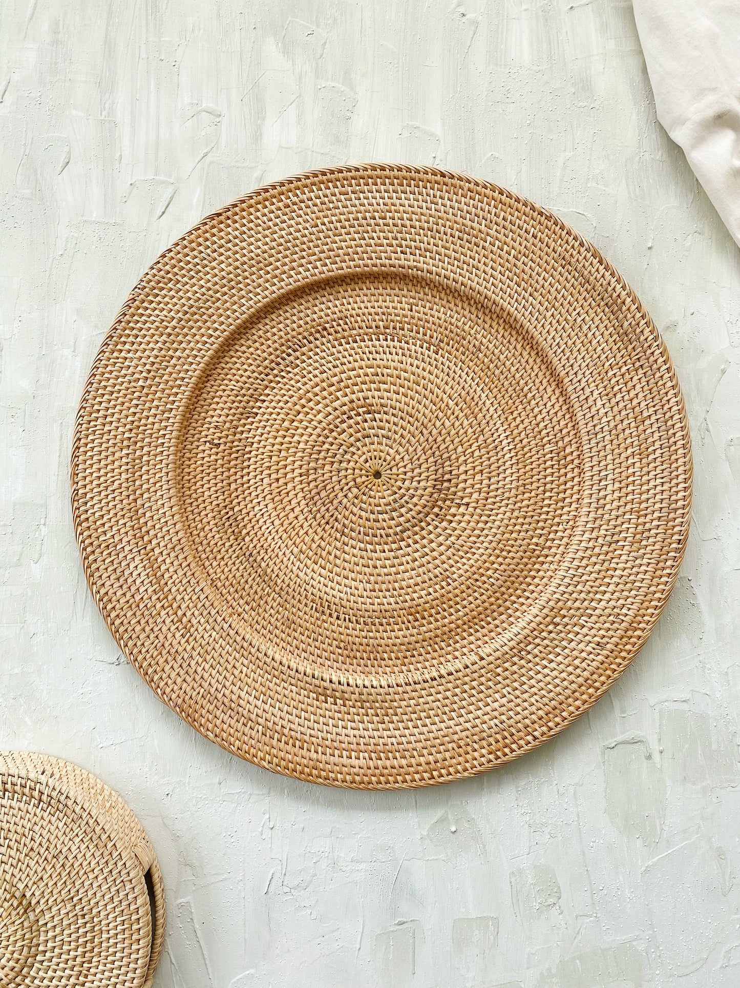 Big Round Plate Rattan Wall Decoration