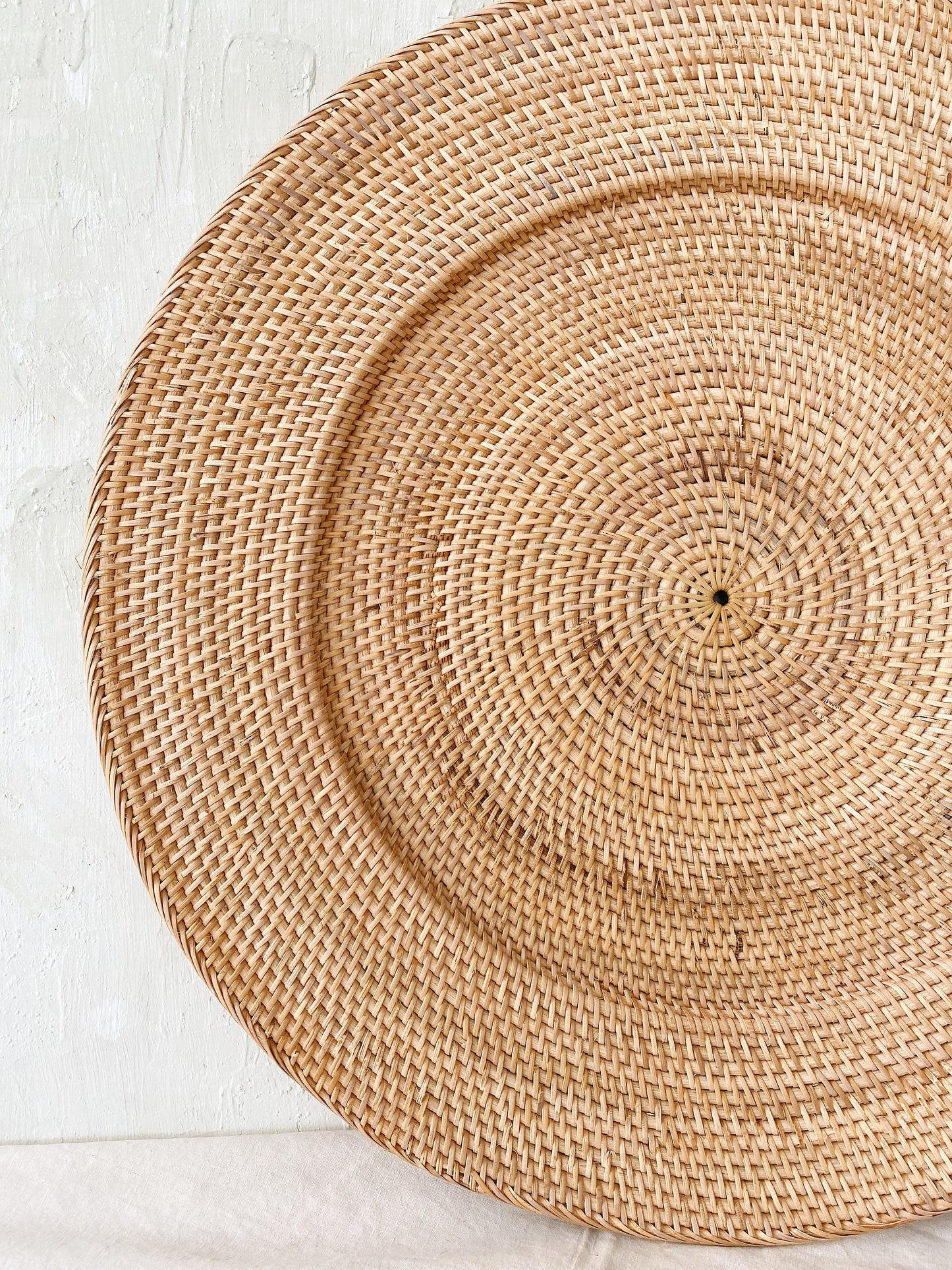 Big Round Plate Rattan Wall Decoration