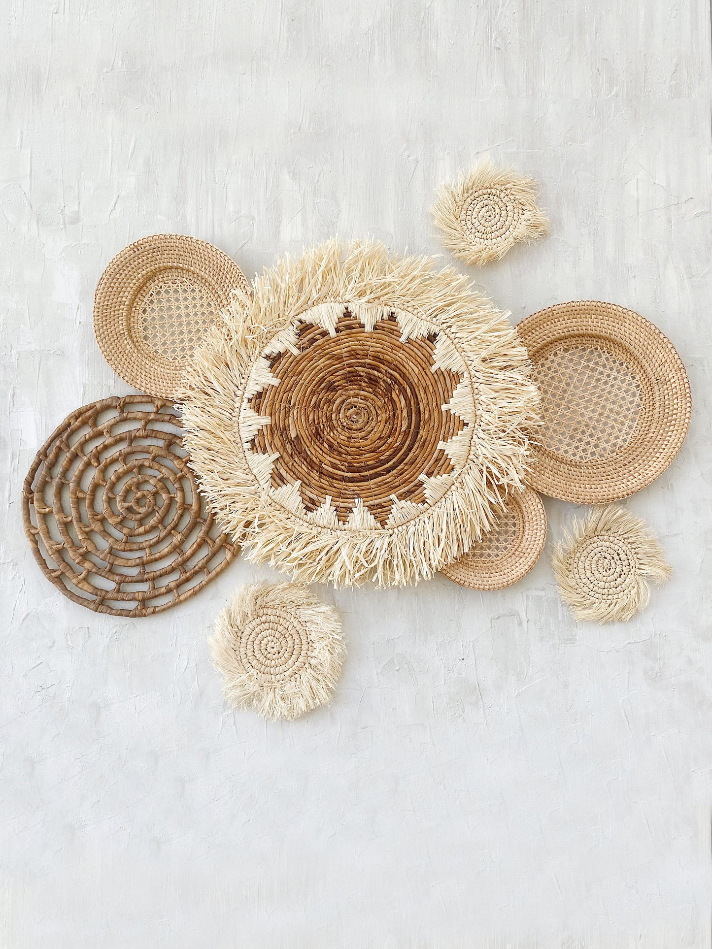 Set of 8 Natural Wall Decor