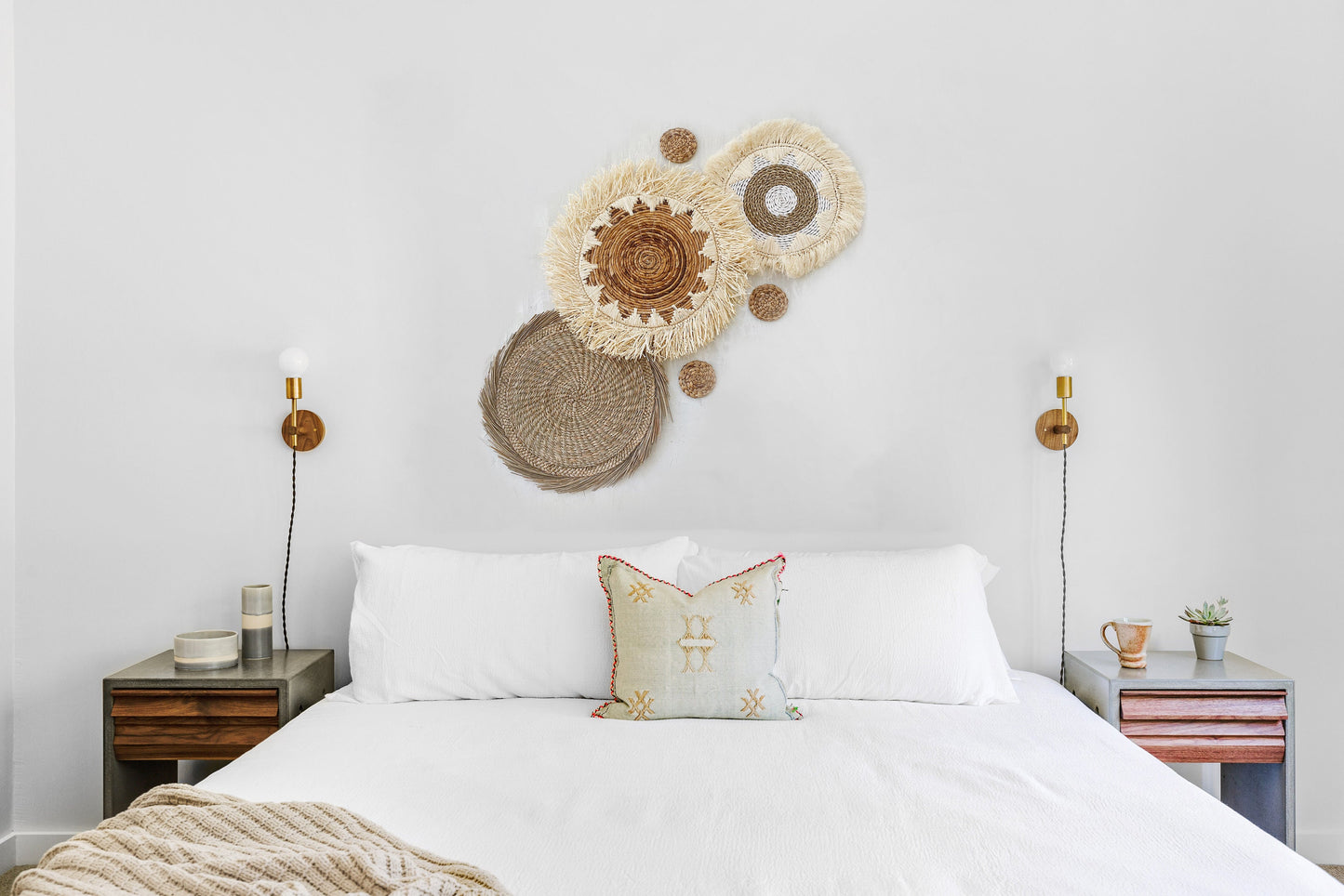 Set of 6 Natural Wall Decor