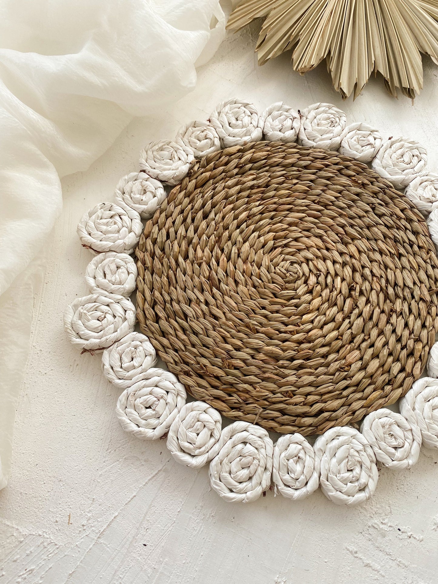White Sunflower Style Placemat