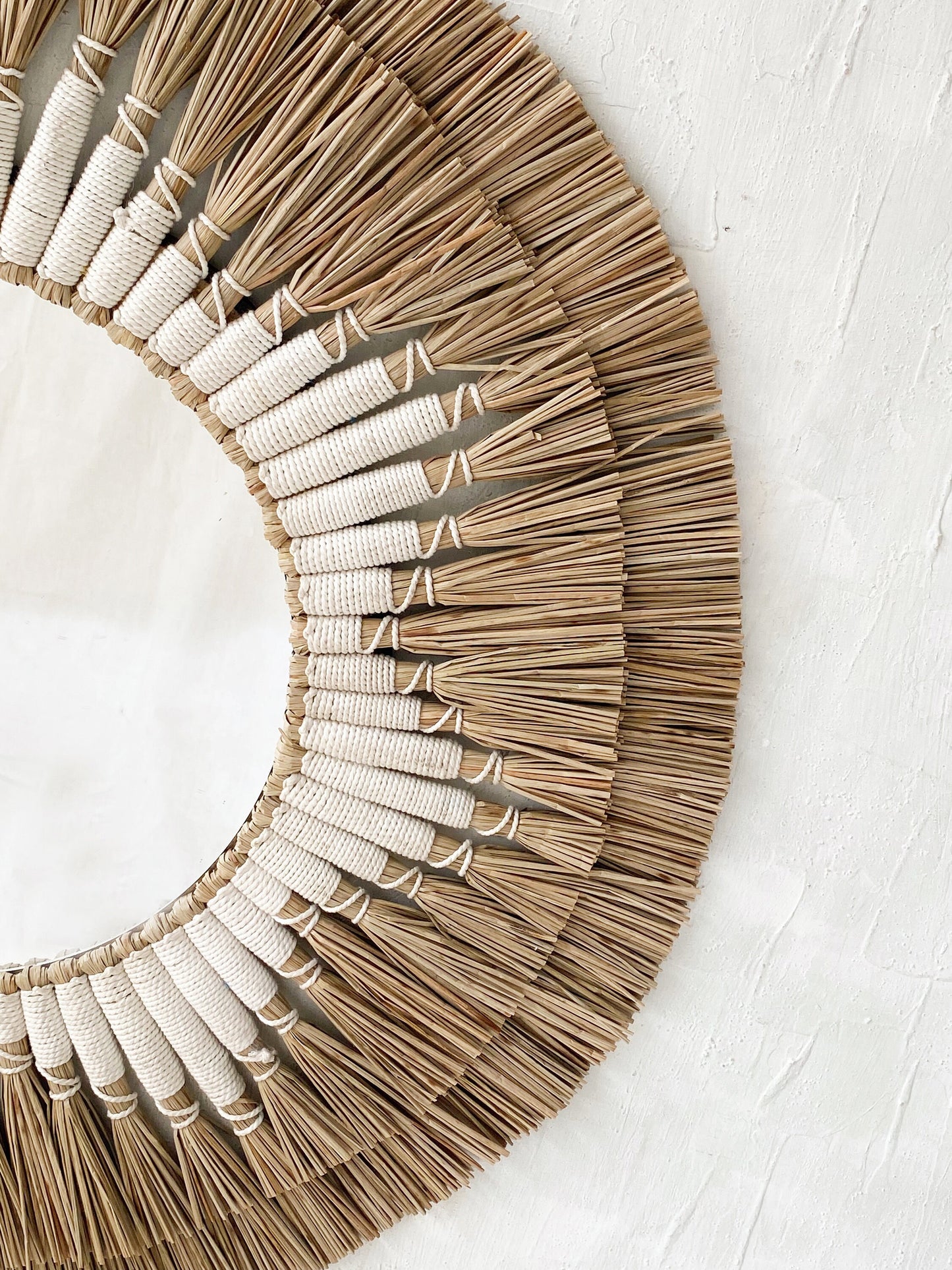 Mendong Macrame Mirror