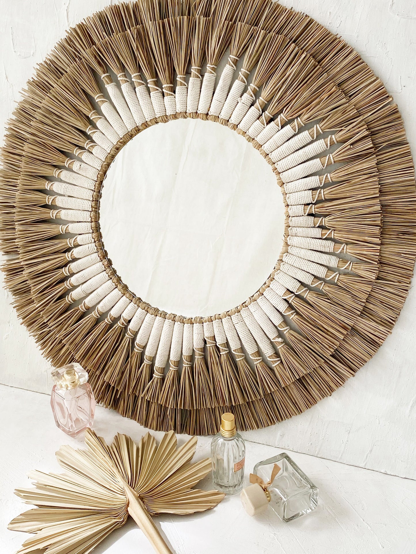 Mendong Macrame Mirror