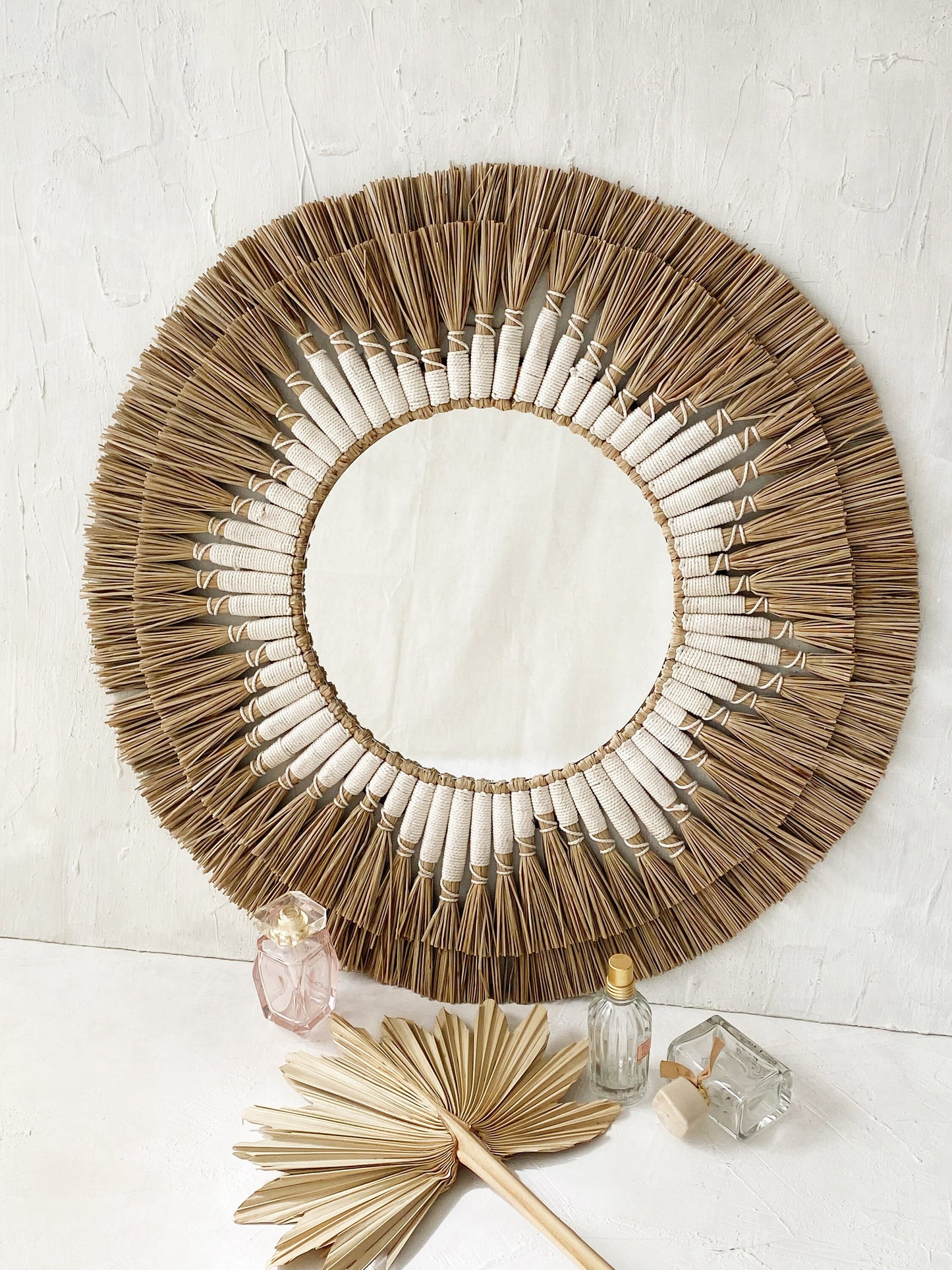 Mendong Macrame Mirror