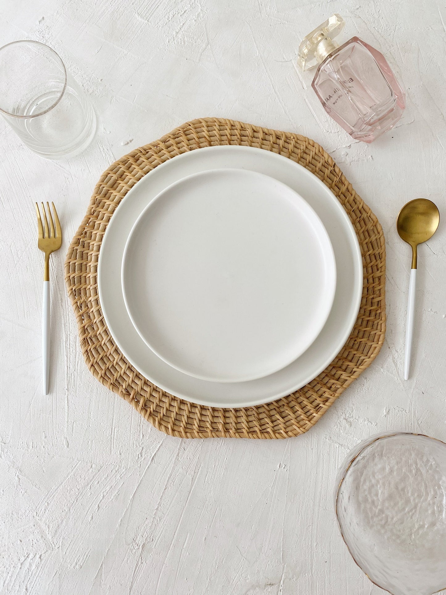 Meru Flower Rattan Placemats