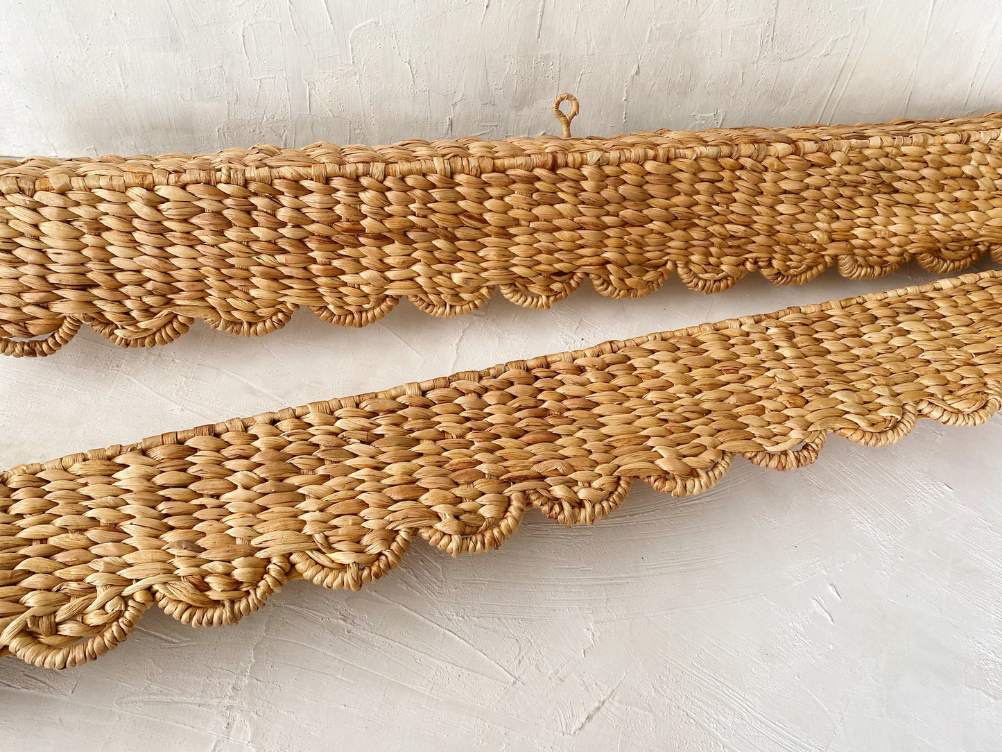 Scallop Water Hyacinth Window Pelmet